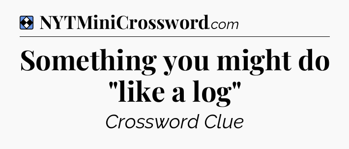 Solution: Something you might do 