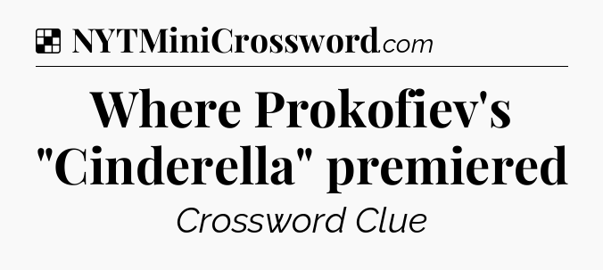 Solution: Where Prokofiev's 