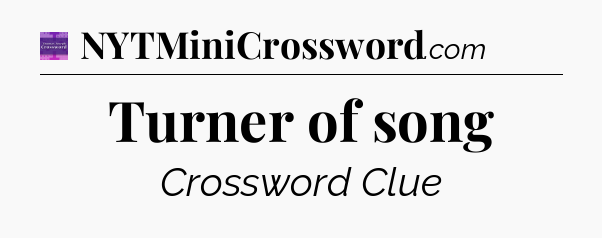 Turner of song - Thomas Joseph Crossword