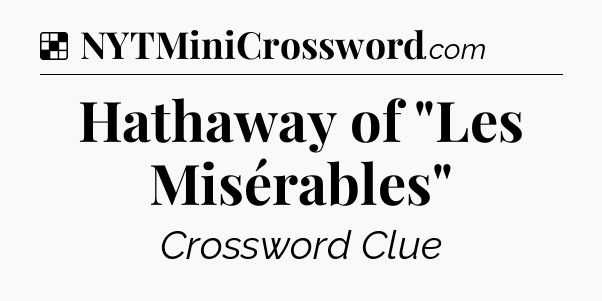 Solution: Hathaway of 