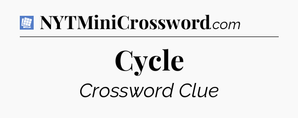 Cycle Puzzle Page Crossword Clue