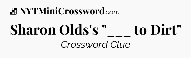 Solution: Sharon Olds's 