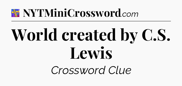 World created by C.S. Lewis Codycross