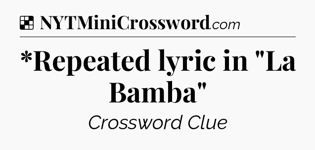 Solution: *Repeated lyric in 