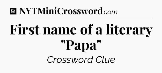 First name of a literary 