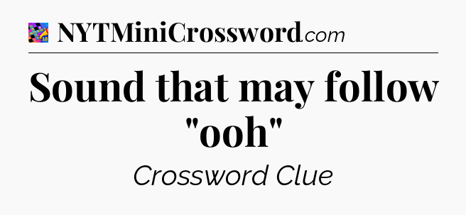 Sound that may follow 