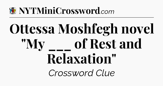 Ottessa Moshfegh novel 