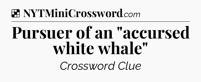 Solution: Pursuer of an 