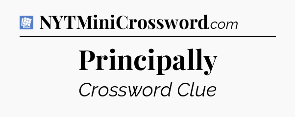 Principally Puzzle Page Crossword Clue