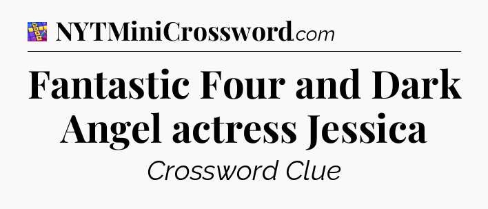 Fantastic Four and Dark Angel actress Jessica Codycross