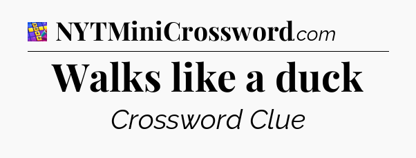 Walks like a duck Codycross