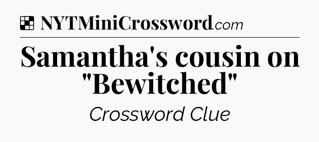 Solution: Samantha's cousin on 