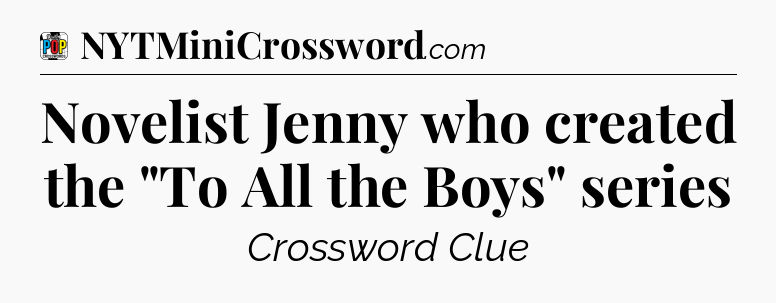 Novelist Jenny who created the 