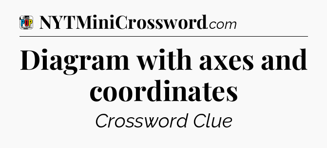 Diagram with axes and coordinates Crossword Clue