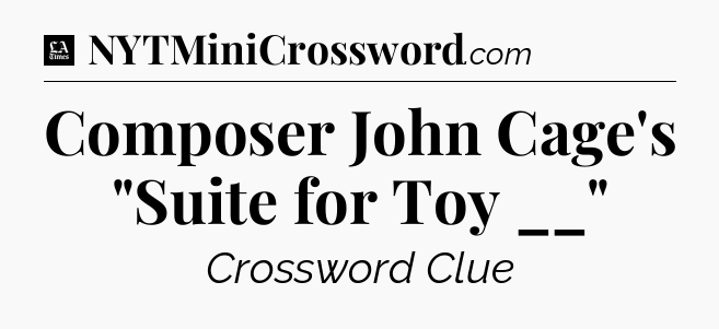 Composer John Cage's 