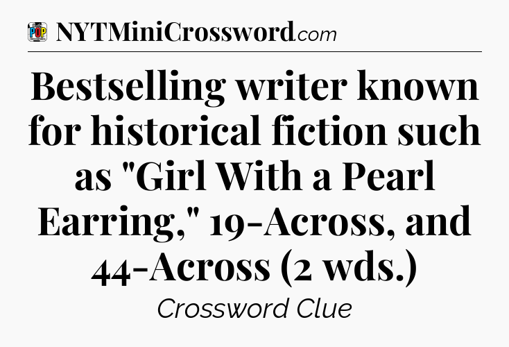 Bestselling writer known for historical fiction such as 