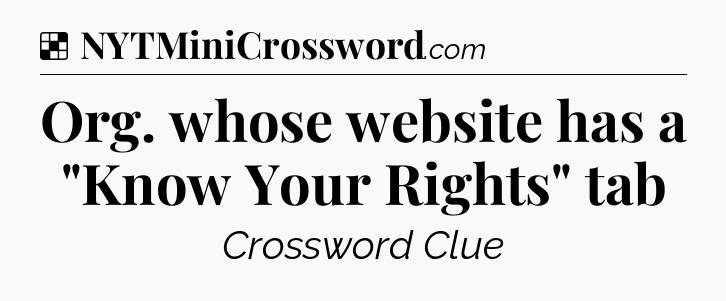 Solution: Org. whose website has a 