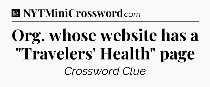 Org. whose website has a 