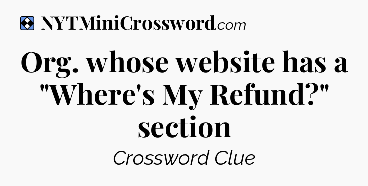 Solution: Org. whose website has a 