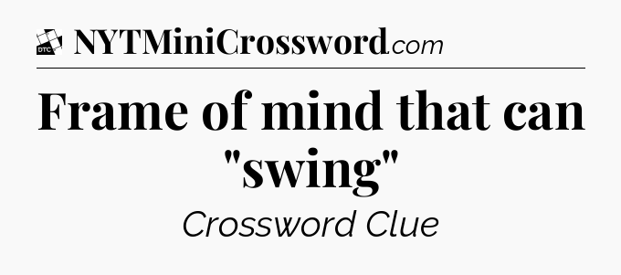 Frame of mind that can 