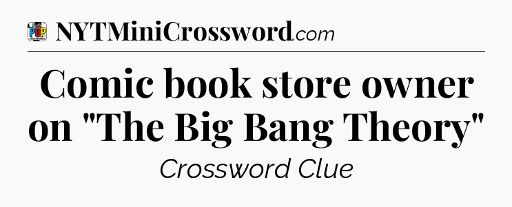 Comic book store owner on 