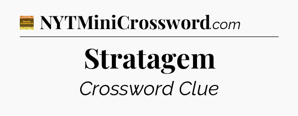 Stratagem crossword clue Eugene Sheffer