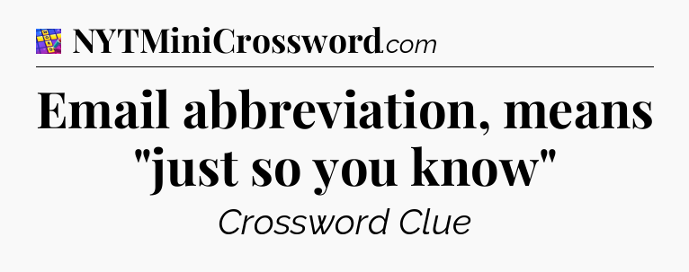 Email abbreviation, means 