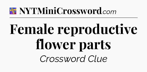 Female reproductive flower parts Codycross