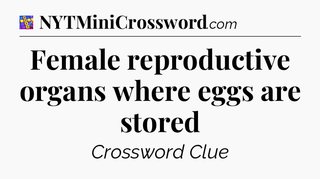 Female reproductive organs where eggs are stored Codycross