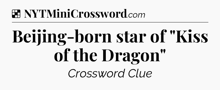 Solution: Beijing-born star of 