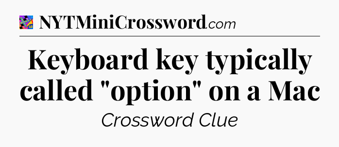 Keyboard key typically called 