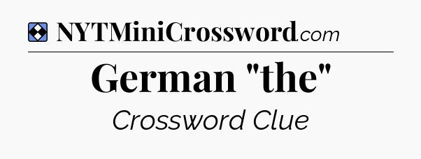 Solution: German 