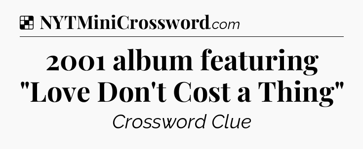 Solution: 2001 album featuring 