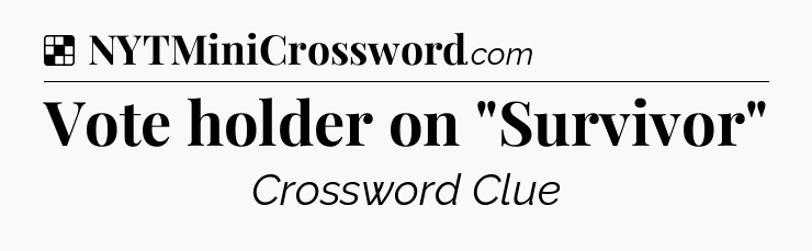 Solution: Vote holder on 