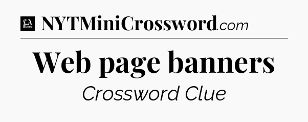 Web page banners - LA Times Crossword