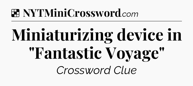 Solution: Miniaturizing device in 