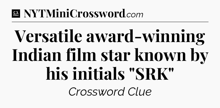 Versatile award-winning Indian film star known by his initials 