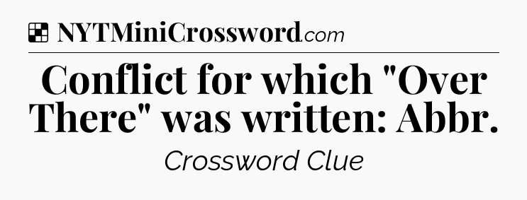 Solution: Conflict for which 