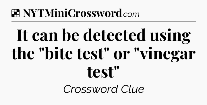 Solution: It can be detected using the 
