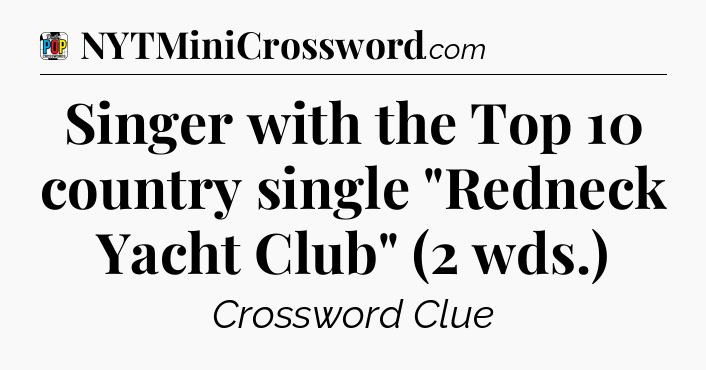 Singer with the Top 10 country single 