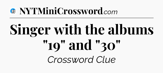 Singer with the albums 