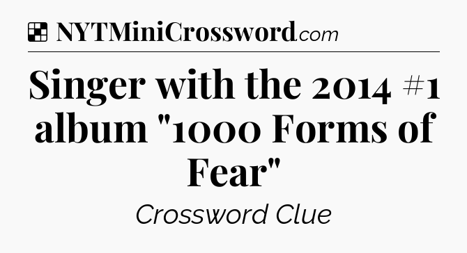 Solution: Singer with the 2014 #1 album 