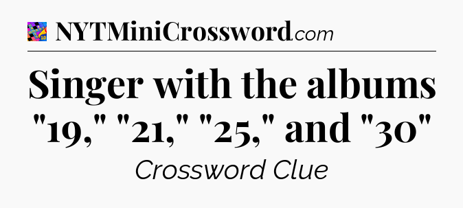 Singer with the albums 