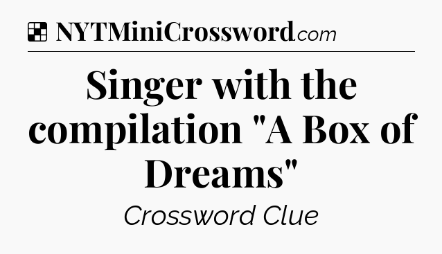 Solution: Singer with the compilation 