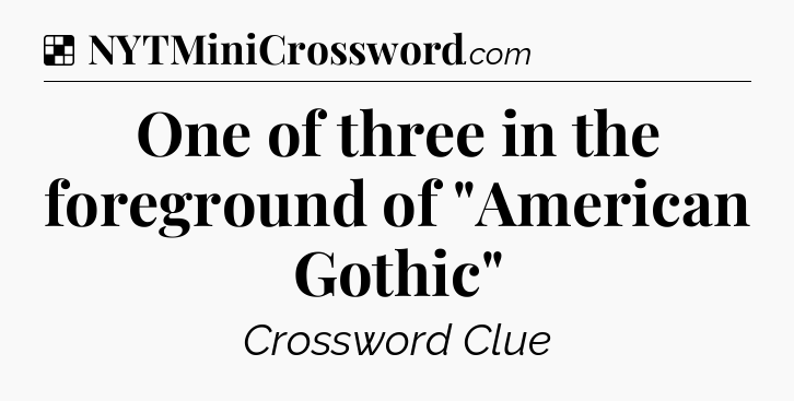 Solution: One of three in the foreground of 