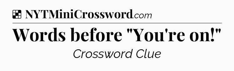 Solution: Words before 