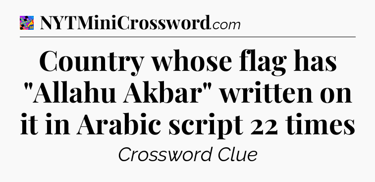 Country whose flag has 