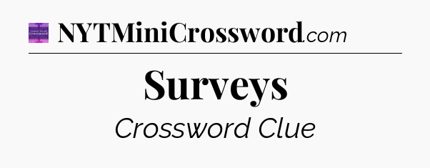 Surveys - Thomas Joseph Crossword