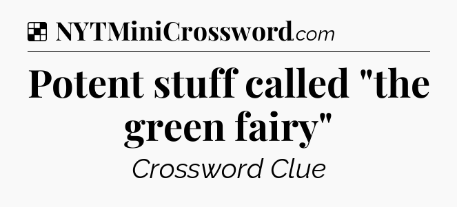 Solution: Potent stuff called 