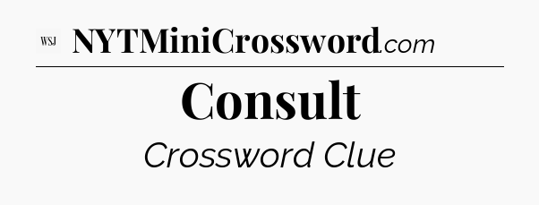 Consult - WSJ Crossword